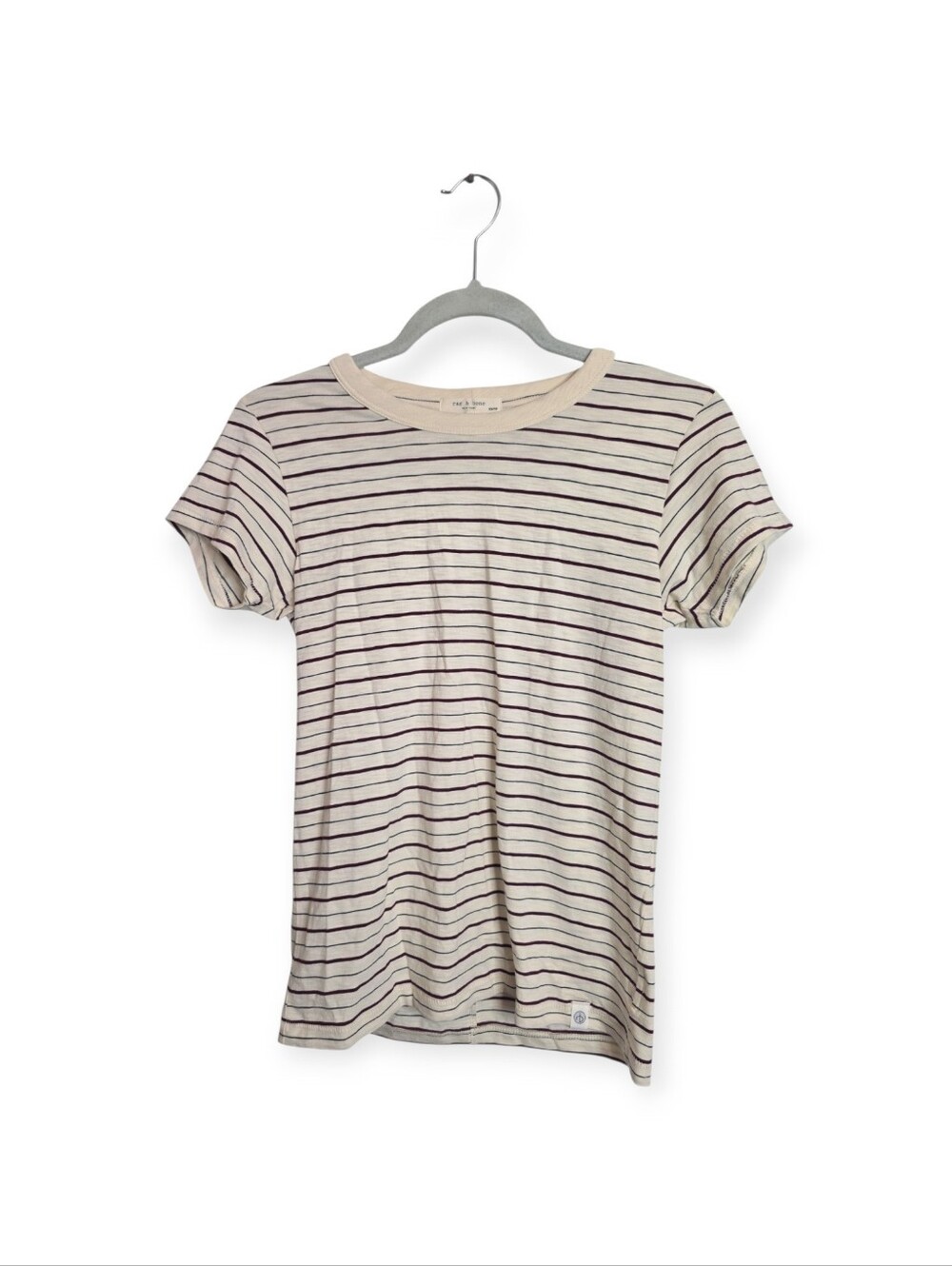 Women's NWOT Rag & Bone striped fitted short sleeve tshirt, size XS